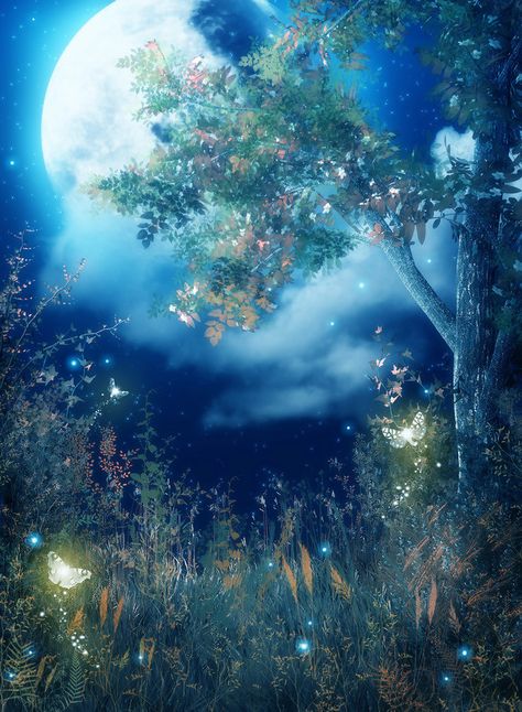 Magic grimm cartoon background Fairy Garden Background, Firefly Painting, Digital Art Software, Fantasy Background, Canvas Painting Diy, Airbrush Art, Beautiful Nature Wallpaper, Arte Fantasy, The Night Sky