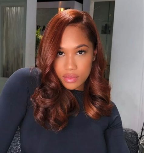 Hair Color Orange, Flattering Hairstyles, Ginger Hair Color, Long Hairstyle, Stunning Hairstyles, Short Sassy Hair, Dyed Natural Hair, Hairstyle Inspiration, Natural Curls Hairstyles