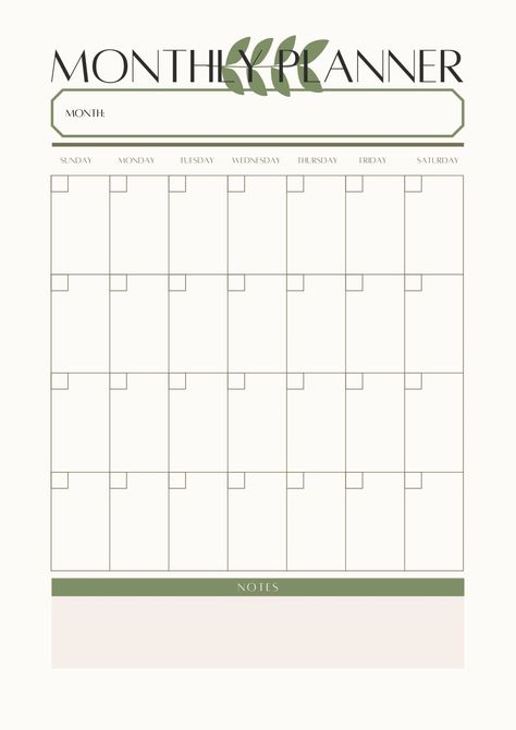 Printable Monthly Planner, Month At a Glance, Ipad Planning, Free Planner Pages, Month At A Glance, Bullet Journal Ideas Templates, Monthly Planner Template, Bullet Journal Tracker, Monthly Planner Printable, Daily Planner Pages, Printable Planner Pages