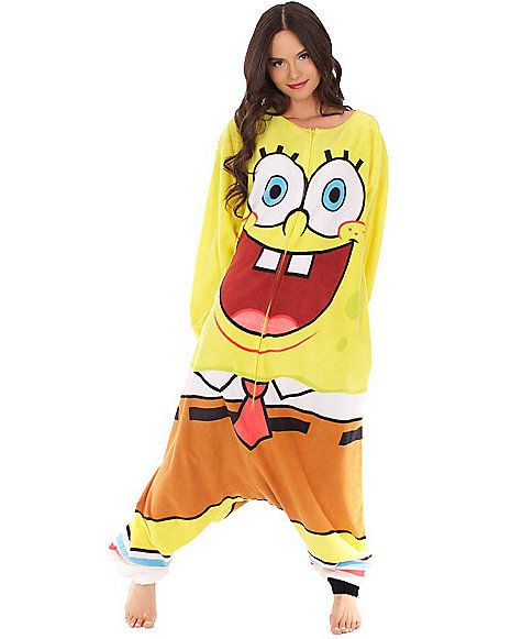 Spongebob Squarepants Kigurumi - Spirithalloween.com Spongebob Onesie, Spongebob Clothes, Spongebob Things, Kawaii Logo, Kid N Teenagers, Photography Pics, Sponge Bob, Cute Stitch, Loud House