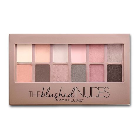 Maybelline New York Blushed Nudes Maybelline Palette, Maybelline Eyeshadow Palette, Maybelline Eyeshadow, Best Eyeshadow Palette, Bright Eyeshadow, Makeup Icons, Blending Eyeshadow, Maybelline Makeup, Palette Makeup