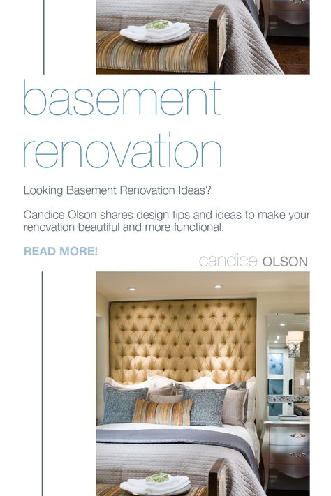 Candice Olson, Basement Renovation, Basement Bedroom, Basement Bedrooms, Bedroom Renovation, Divine Design, Basement Renovations, Basement Design, Bedroom Decorating