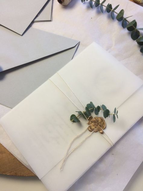 10 Wedding Invitation Ideas That Will Make All Your Guests Want To Come | Society19 Invitation Wax Seal, Diy Wedding Stationery, Linen Ribbon, Wedding Invitation Envelopes, Transparent Paper, Diy Stationery, Invitation Inspiration, Invitation Envelopes, Wax Stamp