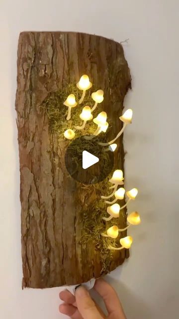 CraftsArtHub on Instagram: "Handmade mushroom light using recycled materials   #handmadewithlove #handmadegifts #handmadeisbetter #handcrafted #handcraftedwithlove #diylight #lightingdesign #lampdesign #lamplight #mushrooms #recycledfashion #recycledart #recycledcrafts #homedecoration #homedecorideas" Otroška Soba, Mushroom Light, Mushroom Crafts, Mushroom Lights, Mushroom Fairy, Handmade Angels, Diy Lamp Shade, Diy Art Projects, Mushroom Lamp