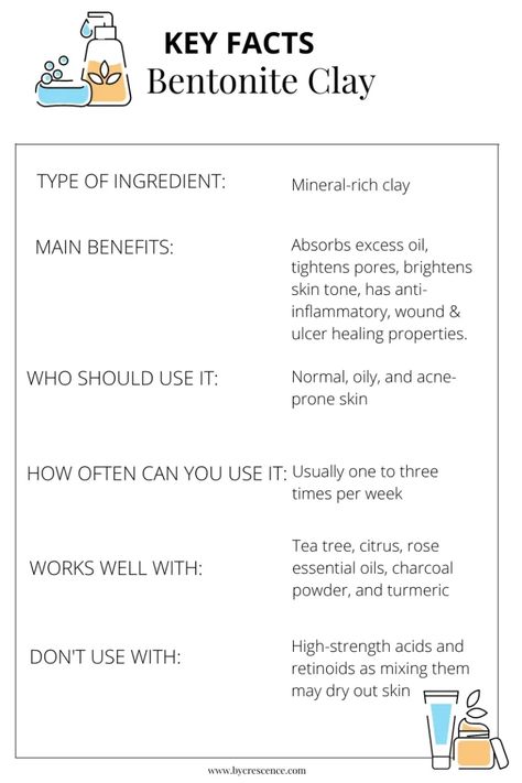 The Incredible Benefits of Bentonite Clay for Skin As a Healing Remedy Benefits Of Bentonite Clay For Skin, Bentonite Clay Mask Benefits, Kaolin Clay Benefits, Clay For Skin, Benefits Of Bentonite Clay, Clay Mask Benefits, Bentonite Clay Benefits, Bentonite Clay Face Mask, Skin Quotes