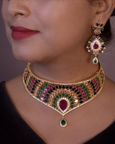 Bridal diamond necklace indian