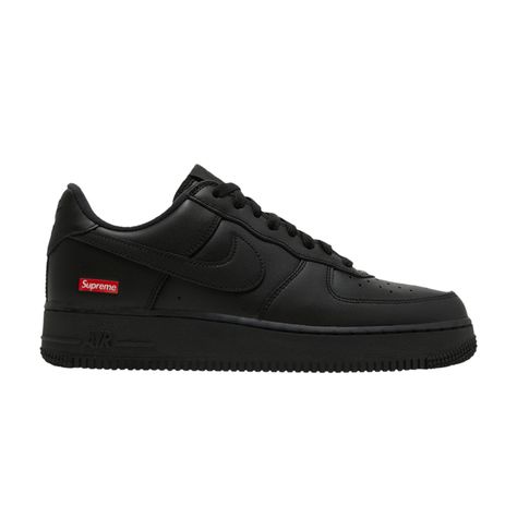 Find NIKE Supreme X Air Force 1 Low 'box Logo on Editorialist. The Supreme x Air Force 1 Low ‘Box Logo’ debuted as part of the New York brand’s Spring/Summer 2020 collection, showcasing a minimalist design with restrained branding. Built with a full-grain leather upper, the retro silhouette is entirely dipped in black, save for Supreme’s signature red box logo on the lateral heel. The same detail is repeated on the custom sockliner, alongside a Nike Air logo hit. The kicks come with a second set of black laces printed with Supreme branding. Black Supreme, Washington Square, Lace Print, Nike Air Force 1 Low, Box Logo, Air Force 1 Low, Red Accents, Black Laces, Nike Air Force 1