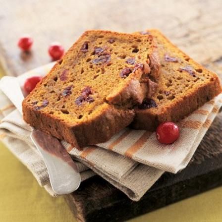 LIBBY'S® Pumpkin Cranberry Bread Cranberry Pumpkin Bread, Pumpkin Cranberry Bread, Cranberry Pumpkin, Cranberry Bread Recipes, Pumpkin Cranberry, Fruit Bread, Loaf Of Bread, Pumpkin Bread Recipe, Pumpkin Pie Recipes