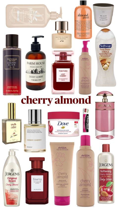 how to smell like cherry almond Fragrance Lab, Body Hygiene, Perfume Collection Fragrance, Beauty Routine Tips, Cherry Almond, Bath And Body Works Perfume, Body Smells, Perfect Skin Care Routine, Shower Skin Care