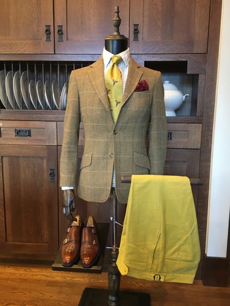 Elegant Men Style, Tattersall Shirt, Hacking Jacket, Emma Willis, British Gentleman, Blazer Outfits Men, English Country Style, Double Monk Strap, Mens Fashion Smart