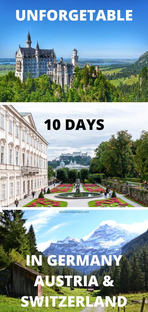 10 days in europe Munich And Salzburg Itinerary, Austria And Germany Itinerary, Austria Switzerland Germany Itinerary, Honeymoon In Germany, Switzerland Austria Itinerary, Planning A Trip To Germany, France Germany Switzerland Itinerary, Germany 10 Day Itinerary, 10 Day Switzerland Itinerary