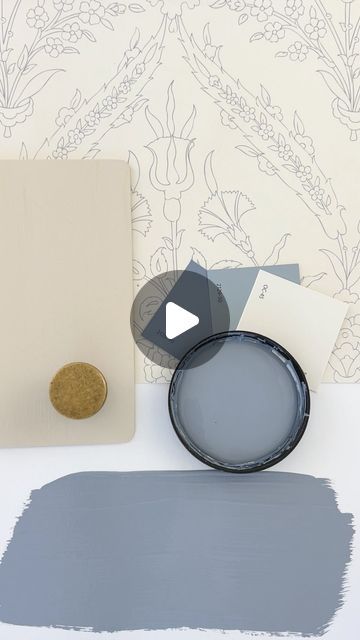 Oxford Gray by Benjamin Moore is a rich, deep blue paint color with gray undertones.   It’s a versatile color that can bring a sense of... | Instagram Oxford Gray Benjamin Moore Cabinets, Oxford Gray Benjamin Moore, Deep Blue Paint, Wallpaper Swatches, Blue Paint Color, Sunset Drive, Outside Paint, Paint Inspiration, Cream Paint