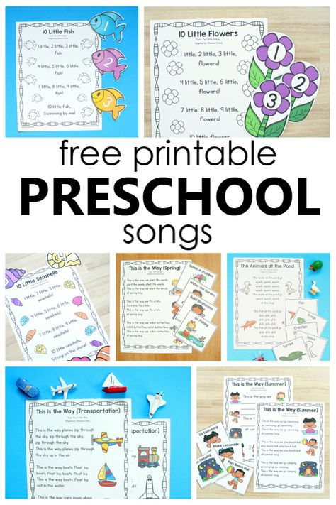 Spring Preschool Songs Circle Time, Circle Songs For Toddlers, Preschool Circle Time Songs Free Printables, Free Circle Time Printables, Circle Time Printables, Circle Time Activities Preschool, Circle Time Ideas For Preschool, Letter T Activities For Preschool, Story Time Activities