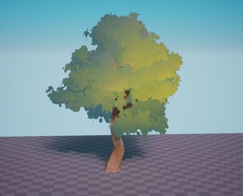 Stylized UE5-Powered Shader For Non-Photorealistic Trees Blender Stylized Shader, Stylized Tree 3d, Stylized Game Art, 3d Stylized Environment, Stylized Foliage, Stylized Trees, Stylized Environment, Virtual Reality Art, Stylized Tree