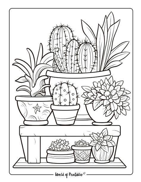 Fargelegging For Barn, Free Adult Coloring Printables, Garden Coloring Pages, Garden Coloring, Adult Colouring Printables, Pattern Coloring Pages, Detailed Coloring Pages, Free Adult Coloring Pages, Printable Adult Coloring Pages