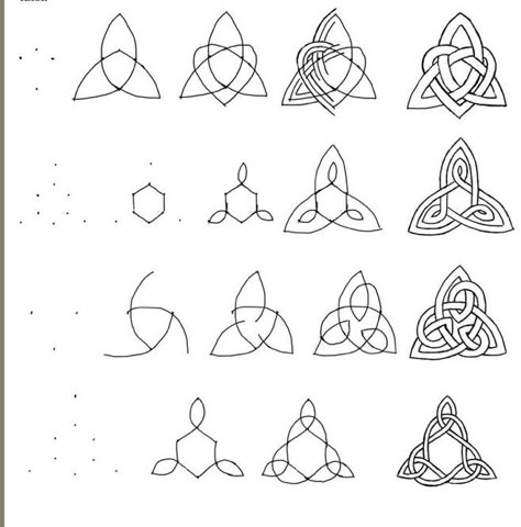 Celtic Drawings Art, Celtic Art Patterns, Celtic Drawings, Tangle Designs, Celtic Knot Drawing, Zen Doodle Patterns, Form Drawing, Celtic Knot Designs, Geometric Pattern Art