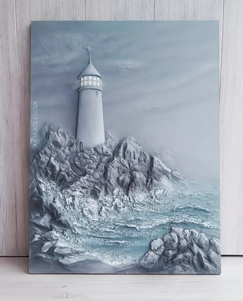 Landscape Relief Sculpture, Textured Portraits Painting, 3d Painting On Canvas Using Clay, 3d Painting On Canvas Acrylics, 3d Clay Art On Canvas, Plaster Painting On Canvas, 3d Canvas Painting, Beginners Canvas Painting, 3d Painting On Canvas