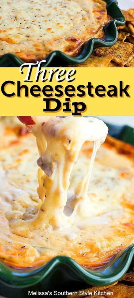 Outback Three Cheese Steak Dip Recipe, Steak Dip, Rv Snacks, Quick Party Desserts, Cheesesteak Dip, Bread Dips, Melissas Southern Style Kitchen, Easy Party Desserts, Sauces Recipes