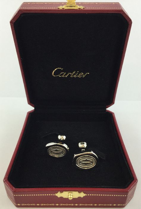 Cartier wax seal cufflinks in box Cartier Cufflinks, 2025 Wedding, Wax Seal, Suit Fashion, Cuff Links, Wax Seals, Old Money, Cartier, Wedding Gift