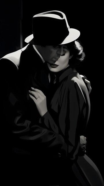 Premium Photo | 1920s detective dramatically hugs femme fatale cartoon clean lines noir film 1920s Detective Aesthetic, 1920s Detective, Film Noir Posters, Film Noir Detective, 1930s Aesthetic, Rich Things, Noir Portrait, Detective Noir, Film Noir Dress