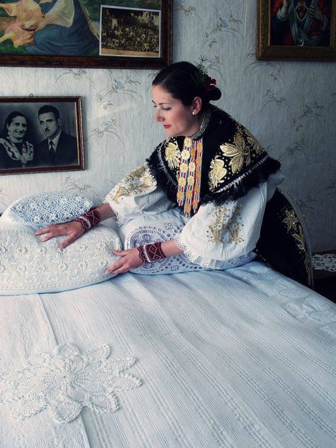 Balkan Fashion, Croatian Folklore, Croatian Culture, Croatian Clothing, Balkan Style, Slavic Folklore, Folk Clothing, European Dress, European Women