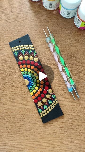 Pooja on Instagram: "The book is always better with the perfect bookmark!  ( Dot Mandala bookmark, bookmarks, gifting ) . . . #radiant_painting #mandalaloveindia #dotmandalaart #dotmandalabookmark #ilovesharingmandala #roaringlionart #mandalasharing_world #authindia #bookmarkmandala #dotmandalawork #dotartists #bookmarkpaintings #mandalabookmarks #bangaloreartist #bookmarksforsale" Mandala Art Bookmark, Mandala Bookmark, Mandala Book, Roaring Lion, Dot Mandala, Dot Art, Zentangle Patterns, Dots Art, Rock Painting