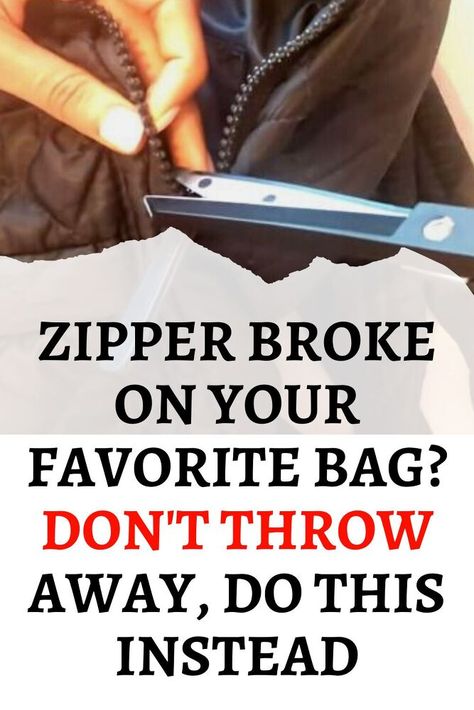 How to Fix Broken Zipper on Bag How To Fix A Split Zipper, Fix A Zipper On A Bag, How To Replace A Zipper, How To Fix A Zipper On A Bag, Zipper Fix Hacks, How To Fix A Zipper That Splits, How To Fix A Broken Zipper, How To Fix A Zipper, Fixing A Zipper