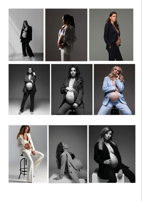 Minimalist Maternity Shoot At Home, Minimalist Maternity Shoot Studio, Vogue Maternity Shoot, Chic Maternity Photos, Blazer Maternity Photoshoot, Elegant Maternity Shoot, Elegant Maternity Photos, Pregnancy Kit, Cute Pregnancy Photos