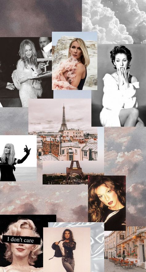 Celine Dion Aesthetic, Celine Dion Wallpaper, Photo Collages, Celine Dion, Photo Collage, Aesthetic Wallpapers, Wallpapers, In This Moment, Collage