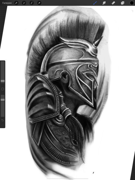 250+ Spartan Tattoos Designs and Ideas (2023) - TattoosBoyGirl Tato Grunge, Spartan Warrior Tattoo, Tato Geisha, Cover Up Tattoos For Men, Tato Ikan Koi, Gladiator Tattoo, Realistisches Tattoo, Soldier Tattoo, Spartan Tattoo