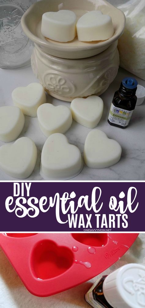 Wax Warmer Diy, Craft Ladybug, Wax Melts Recipes, Diy Wax Melts, Diy Candles Easy, Homemade Soy Candles, Homemade Essential Oil, Diy Candles Scented, Candle Tart