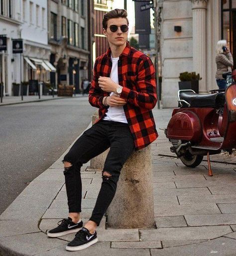 Cool Outfits For Teenage Guys, Trips Outfits, Outfits For Teenage Guys, Menswear Outfits, Outfit Converse, Stil Masculin, Buty Marki Nike, Boys Fashion Trends