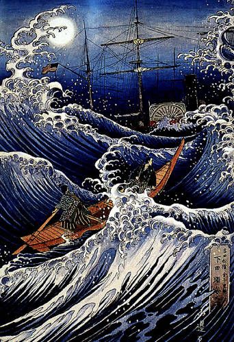 Y Craft, Japanese Art Prints, Japanese Waves, Japanese Artwork, Japanese Illustration, Traditional Japanese Art, Japon Illustration, Illustration Wall Art, Art Japonais