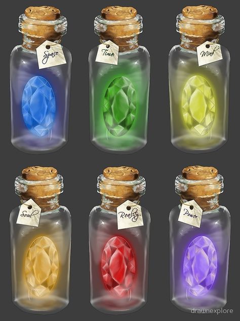 "Kompletter Satz von * Infinity Stones *" Leinwanddruck von drawnexplore | Redbubble Avengers Infinity Stones, Marvel Infinity Stones, Infinity Gems, Marvel Art Drawings, Infinity Stones, Marvel Infinity, Magic Bottles, Marvel Jokes, Marvel Vs