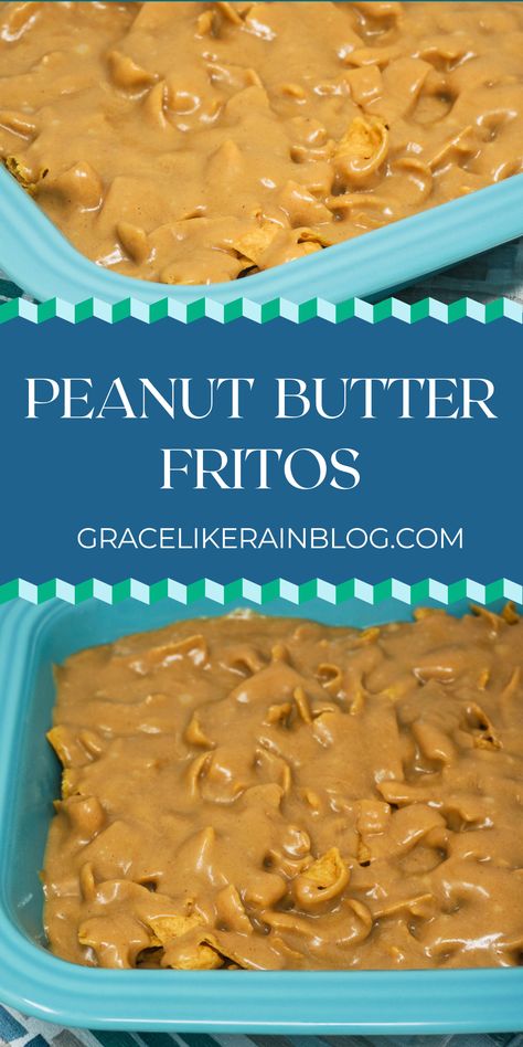 Fritos Karo Syrup Peanut Butter, Fritos Recipes Appetizers, Peanut Butter Frito Bars, Frito Snack Recipes, Cereal Snacks Mix Recipes, Caramel Fritos, Recipes With Corn Chips, Frito Dessert Peanut Butter, Recipes Using Fritos Corn Chips