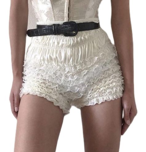 Kawaii Shorts, Womens Lace Shorts, Floral Lace Shorts, Ruffle Bloomers, Lace Trim Shorts, Bloomers Shorts, Lace Layers, Elastic Waist Shorts, Lace Ruffle