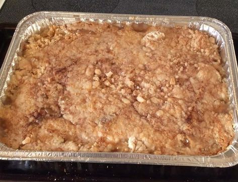 Apple Pie Cake, Pastas Recipes, Apple Dump Cakes, Fruit Crisp, Apple Pie Filling, Läcker Mat, Ice Cream Toppings, Dump Cake, Apple Pies Filling