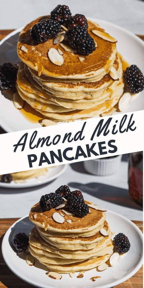 – I never have regular milk in the house anymore, so I make these Almond Milk Pancakes instead. The dairy free pancakes are so fluffy, they seem to melt in my mouth. They are easy to make and have become my favorite breakfast recipe. Pancakes With Almond Milk, Pancakes Without Milk, Almond Milk Pancakes, Milk Pancakes, Popular Breakfast Recipes, Dairy Free Pancakes, Making Pancakes, Pancake Calories, Pancakes From Scratch