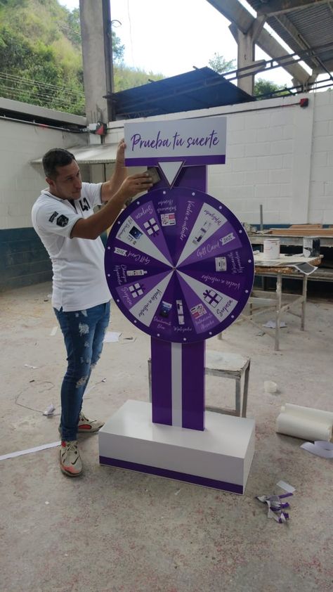 Spin The Wheel Game Ideas, Spinning Wheel Game, Pull Up Banner Design, Ideas Aniversario, Mobile Boutique, Wheel Of Fortune, Aesthetic Desktop Wallpaper, Spinning Wheel, Exhibition Stand