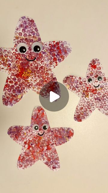 Mel  |  Early Childhood Educator on Instagram: "Bubble Wrap Starfish 🤩  Follow @artsandcrafts4kids for more ideas! 🌟 . . . #sensoryactivities #artsandcrafts #diyartsandcrafts #activitiesforkids #kidsactivities #earlychildhoodeducation #playlearningideas #starfish" Starfish Art Preschool, Starfish Crafts For Kids, Under The Sea Crafts For Toddlers, Bubble Wrap Crafts, Bubble Wrap Art, Starfish Craft, Early Childhood Educator, Messy Art, Daycare Ideas