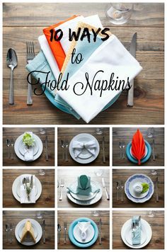 Ways To Fold Napkins, Napkins Fold, Thanksgiving Napkin Folds, Diy Napkin Folding, Napkin Folding Tutorial, Fancy Napkin Folding, Easy Napkin Folding, Cloth Napkin Folding, Paper Napkin Folding