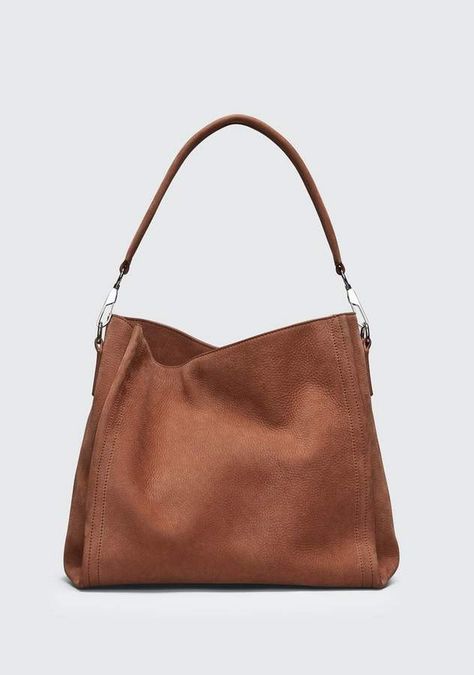 Alexander Wang DARCY SHOULDER BAG - Darcy shoulder bag in terracotta pebbled nubuck with rhodium hardware. -Over the shoulder hobo with slender base stud feet. Coach Edie Shoulder Bag, Coach Edie, Medium Sized Bags, Polished Pebble, Leather Hobo Bag, Leather Hobo, Coach Purses, Bag Shoulder, Beautiful Bags