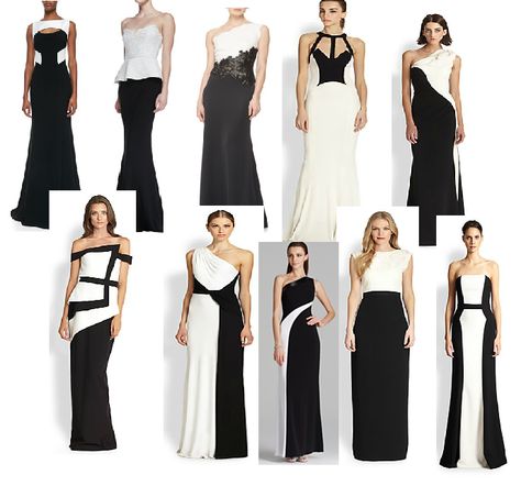 Individual Black & White Bridesmaids Dresses Black And White Maid Of Honor Dresses, Black And White Bridesmaids Dresses, Black White Bridesmaid Dresses, White And Black Bridesmaid Dresses, Black And White Bridesmaid Dresses, Black And White Formal Dress, White Bridesmaids Dresses, Black White Dress Formal, Wedding Booth