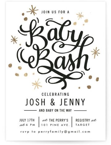 Coed Baby Shower Themes, Coed Baby Shower Invitations, Couples Baby Shower Invitations, Star Baby Shower Invitations, Baby Bash, Baby Shower Invitations Design, White Baby Showers, Couples Baby Showers, Coed Baby Shower