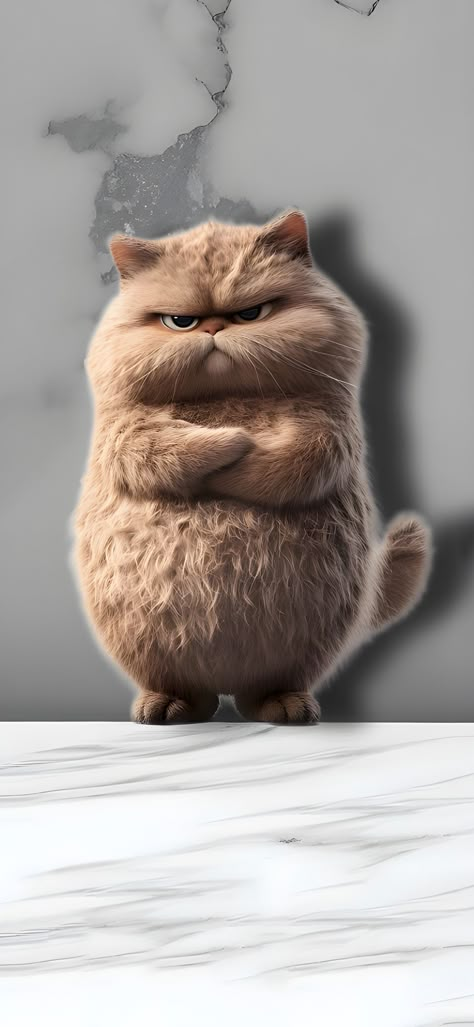 Cat Phone Wallpaper, Angry Cat, Cute Animals Images, Cute Cat Gif, Funny Wallpaper, Funny Cat Pictures, Cute Cats And Kittens, Cat Wallpaper, Animal Wallpaper