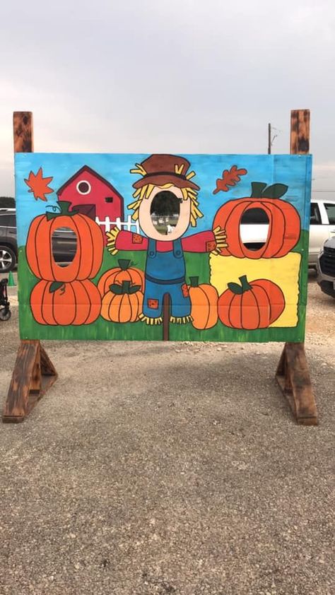 We created this for our fall festival Fall Photo Booth, Farm Classroom Theme, Fall Blocks, Festival Booth, Fall Shows, Festival Photo, Fall Fest, Photo Boards, Photo Booth Backdrop