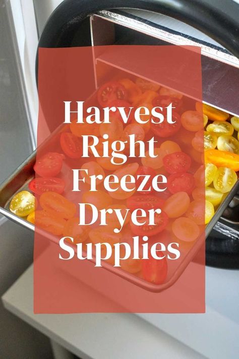 Harvest Right Freeze Dryer, Freeze Dried Food, Freeze Dryer, Food Supplies, Dried Food, Long Term Storage, Freeze Drying Food, Food Supply, Freeze Dried