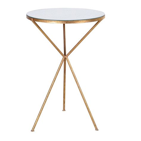 Gold Tripod Occasional Table   - La Maison Chic Furniture Company Online Three Legged Table, Quirky Furniture, Gold Accent Table, Gold End Table, Gold Side Table, Gold Furniture, Luxury Furniture Living Room, Tripod Table, Side Table Design