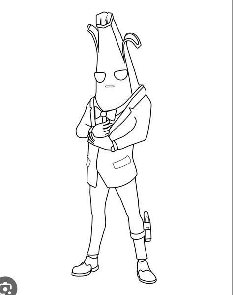 Agent Peely Fortnite, Peely Fortnite Drawing, Fortnite Images To Print, Fortnite Drawing Ideas, Fortnite Coloring Pages Free Printable, Fortnite Characters Drawing, Fortnite Art Drawing, Peely Fortnite, Fortnite Drawings