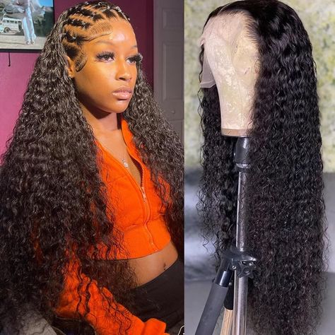 PRICES MAY VARY. Lace Front Wigs Human Hair Material: 100% Unprocessed Virgin Aceolave Water Wave Lace Front Wigs Human Hair, Soft and Natural, Healthy and Vibrant, Comfortable Against Skin can be dyed, straightened and restyled Water Wave Lace Front Wigs Human Hair Cap Size: 13X6 Aceolave Water Wave Lace Front Wigs Human Hair, 22.5 Inch Medium Size Cap with 3 Combs and Adjustable Straps, Durable, Easy to Adjust, Wear Comfortable Fit and Install 13X6 Water Wave Lace Front Wigs Human Hair Quality Wavy Lace Front Wigs, Hair Natural Color, Long Curly Wig, Hair Wigs For Women, Lace Frontal Wigs, Lace Front Wigs Human Hair, Wigs Human Hair, Hair Natural, Hair Quality